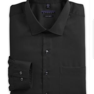 Mens Dress Shirt (Big & Tall) - Black